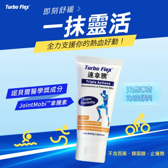【iHDoc】速拿騰 葡萄糖胺乳霜(50g/條；3條組)