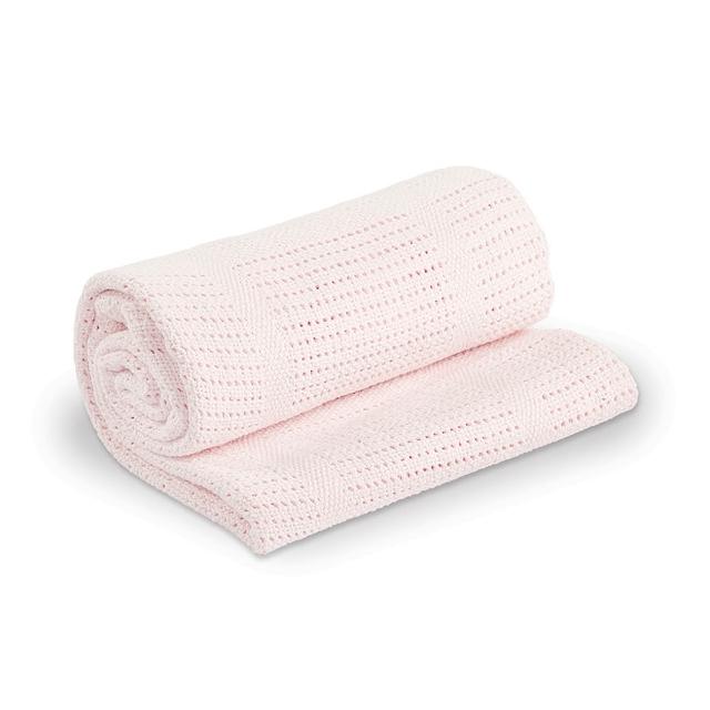 【Lulujo】透氣洞洞毯(嫩粉 親子良品)