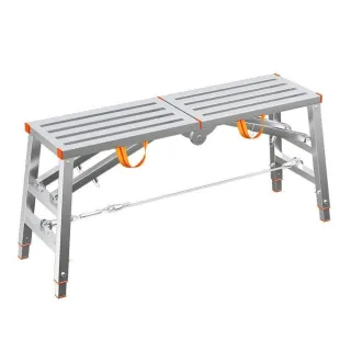 【JinJiu津久】折疊馬凳 160*40 可升降平台凳 加厚室內裝修刮膩子(工程梯子 多功能便攜腳手架)