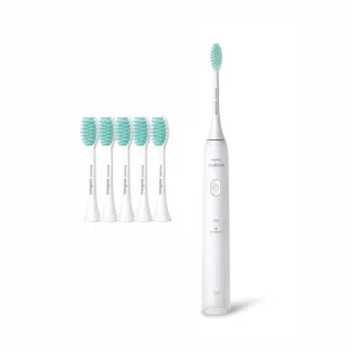 【Philips 飛利浦】官方直營 買音波震動/電動牙刷-小羽刷白HX2421/02 附HX2025/02 刷頭5支