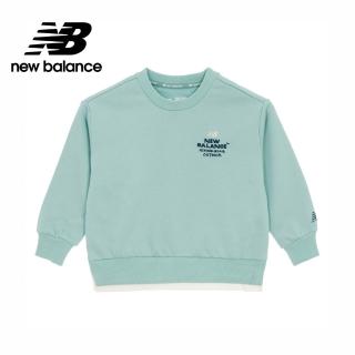 【NEW BALANCE】NB 童裝長袖衛衣 7ZF3105WMNT 男童/女童 湖水綠(內無刷毛)