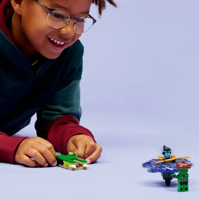 【LEGO 樂高】旋風忍者系列 71849 赤蘭大戰突變怪陀螺(陀螺玩具 忍者遊戲 積木 兒童玩具)
