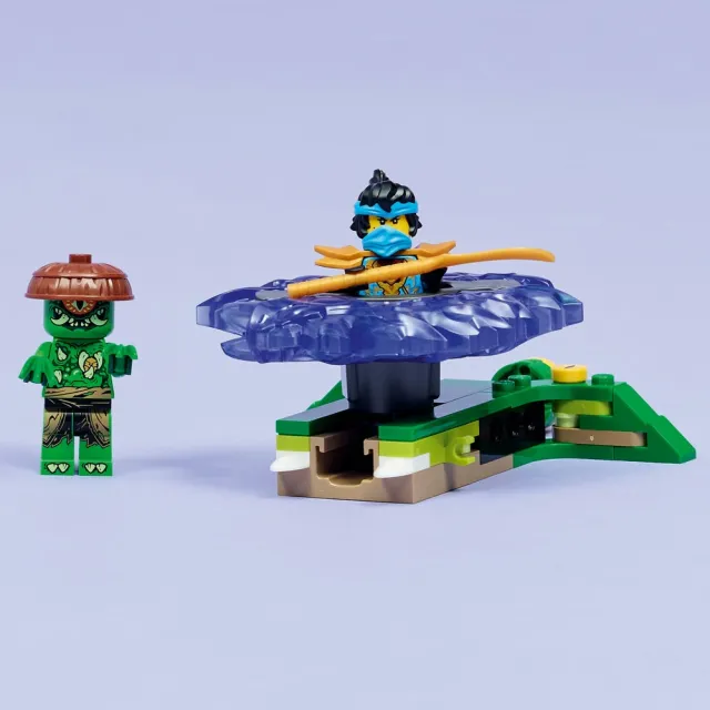 【LEGO 樂高】旋風忍者系列 71849 赤蘭大戰突變怪陀螺(陀螺玩具 忍者遊戲 積木 兒童玩具)