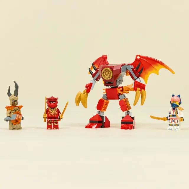 【LEGO 樂高】旋風忍者系列 71851 赤地的猛龍機械人戰鬥組(機器人 忍者遊戲 積木 兒童玩具)