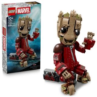 【LEGO 樂高】漫威超級英雄系列 76341 破壞者連身褲版格魯特(星際異攻隊 Marvel 積木 玩具)