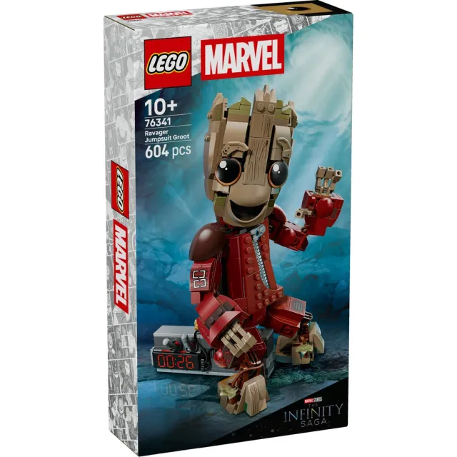 【LEGO 樂高】漫威超級英雄系列 76341 破壞者連身褲版格魯特(星際異攻隊 Marvel 積木 玩具)