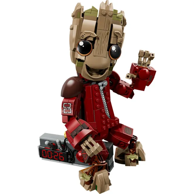【LEGO 樂高】漫威超級英雄系列 76341 破壞者連身褲版格魯特(星際異攻隊 Marvel 積木 玩具)