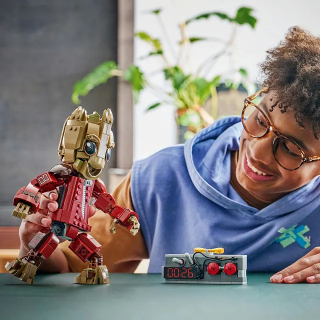 【LEGO 樂高】漫威超級英雄系列 76341 破壞者連身褲版格魯特(星際異攻隊 Marvel 積木 玩具)