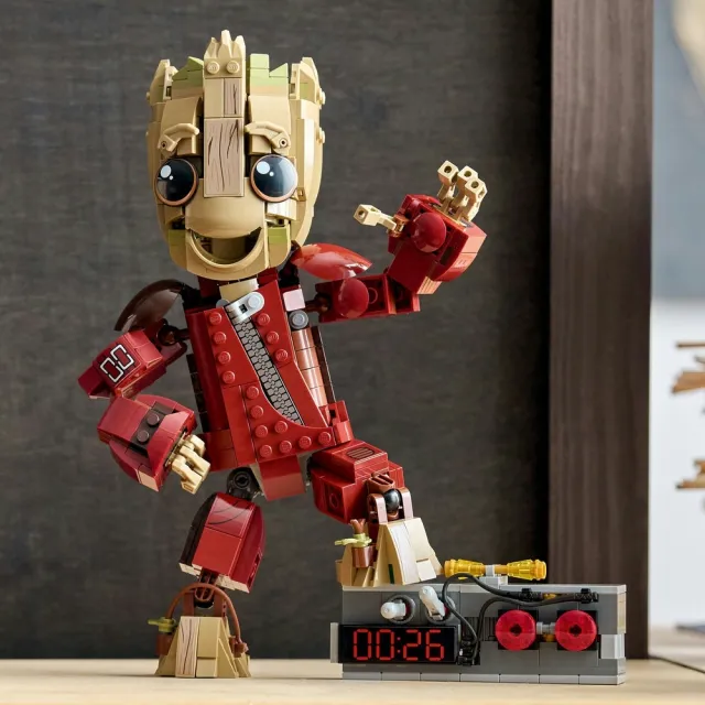 【LEGO 樂高】漫威超級英雄系列 76341 破壞者連身褲版格魯特(星際異攻隊 Marvel 積木 玩具)