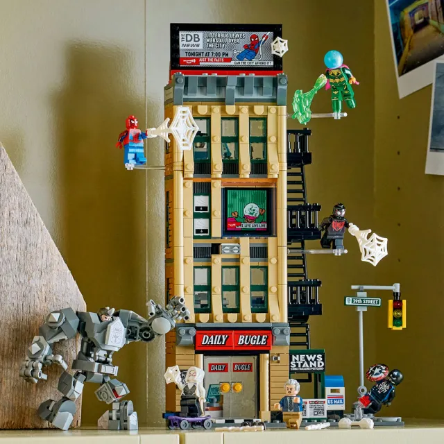 【LEGO 樂高】漫威超級英雄系列 76342 蜘蛛人大戰神秘法師：號角日報(Marvel 積木 玩具 禮物)