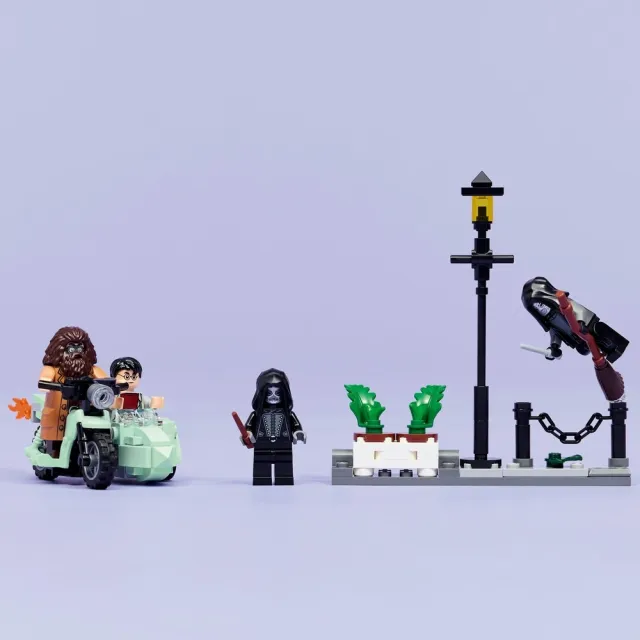 【LEGO 樂高】哈利波特系列 76459 海格與哈利的水蠟樹街大脫逃(Harry Potter 海格摩托車 積木 兒童玩具)