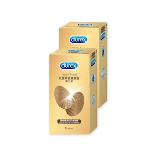 【Durex 杜蕾斯】杜蕾斯真觸感裝衛生套8入x2盒(共16入 保險套/衛生套/避孕套/安全套/避孕)