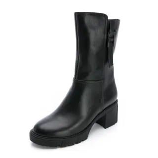 【GDC】H釦契爾西牛皮中筒靴-黑(528002-00)