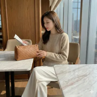 【Belinda】伊珀爾真皮小方格肩背側背包(真皮包包 四色)