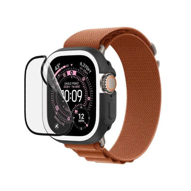 【RHINOSHIELD 犀牛盾】Apple Watch Ultra/Ultra 2/Ultra 3 共用 49mm 壯撞貼螢幕保護貼