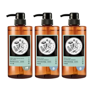 【tsaio 上山採藥】momo獨家限定洗髮精/沐浴乳 600mlX3入(黑檀澄淨勻亮沐浴露/白雪松純淨豐盈洗髮露)