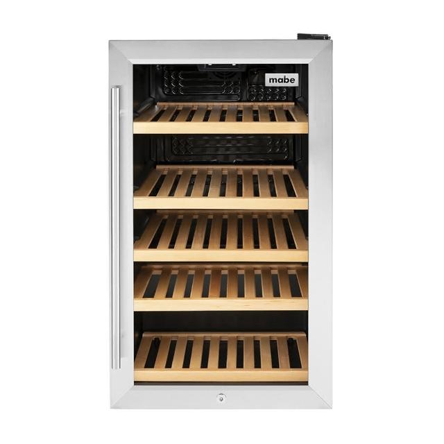 GE奇異 MVS04BQNSS 銀色單門酒櫃,提供120L大容量,可擺放31瓶紅白酒或109瓶易開罐,適合居家酒類儲存。高839mm x 寬480mm x 深52.7cm(不含把手),重量48kg,定頻馬達,右開門設計,電壓110V/60Hz。產地中國,全機1年保固、壓縮機5年保固,含基本安裝服務,BSMI許可字號T39084。完美結合實用與時尚的酒櫃選擇。 GE奇異 MVS04BQNSS