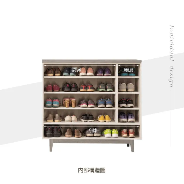 【麗得傢居】海芋4x4尺鞋櫃 玄關櫃 收納櫃(台灣製)