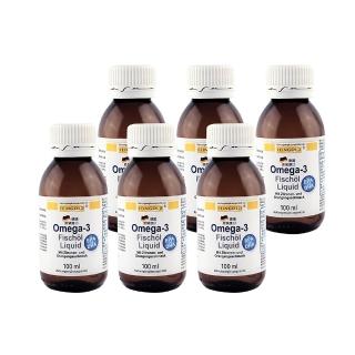 【德國 Natural Fit 活粒適】Omega-3 液態魚油 六入組 100mL/入(德國頂級魚油 喝的魚油 EPA DHA Omega3)