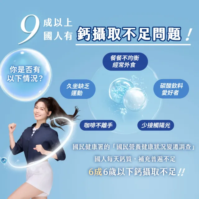 【娘家官方直營】每天鈣粉雙鈣配方牛奶鈣海藻鈣2盒組(30入/盒)