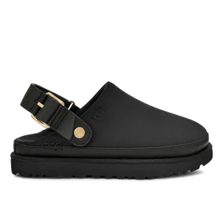 【UGG】女鞋/休閒鞋/真皮涼拖鞋/厚底鞋/Goldenstar Villa Clog(黑色-UG1169590BLK)