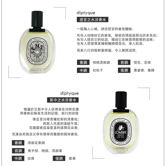【Diptyque】淡香水 50ml (多款任選)
