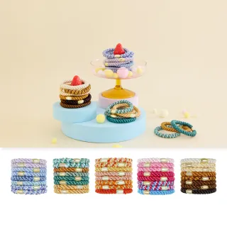 【L. ERICKSON 官方旗艦】粗版 彈力髮圈 8入 系列(多款任選)