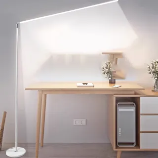 【諾必行】全光譜落地燈 立燈 60w遙控調光(落地氛圍燈 led鋼琴燈/閱讀燈/書桌燈)