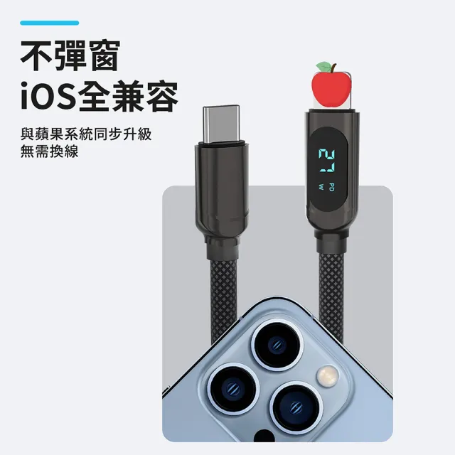【JINPEI 錦沛】2組入 1.8米 Type-C to Type-C 100W PD快速充電線 編織線 黑色 JCC-021B(黑色)