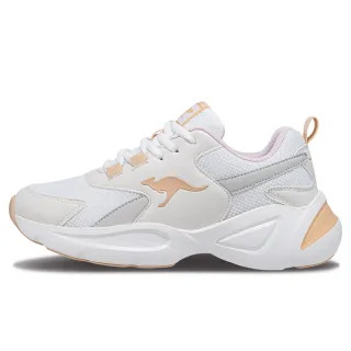 【KangaROOS】休閒鞋 女鞋 運動鞋 厚底老爹鞋 SIENA 米 KW41231