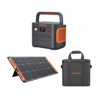 【Jackery】1000Plus 太陽能充電組合 防水隔熱收納包Ｍ號(充電器 BSMI R34851 露營 逐露天下)