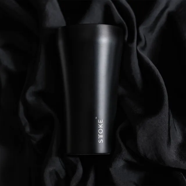 【STTOKE】精品陶瓷保溫杯 全黑限定款 16oz/460ml 無盡黑(陶瓷塗層/防漏隨行)