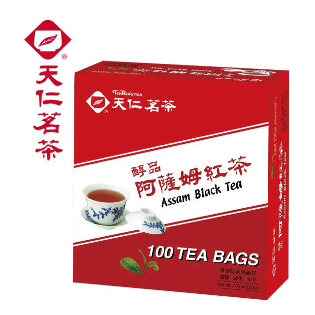 【天仁茗茶】鋁箔防潮包2gx100入(綠茶/茉香綠茶/香片茶/烏龍茶/阿薩姆紅茶)