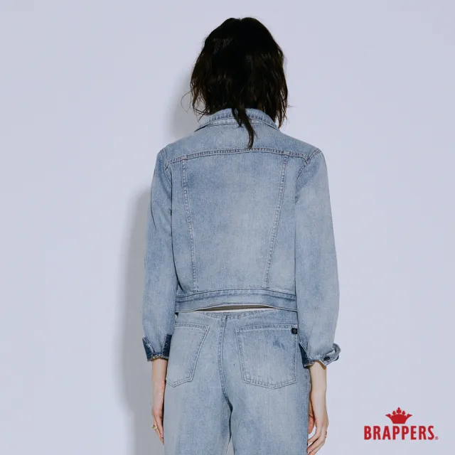 【BRAPPERS】女款 全棉牛仔外套-淺藍