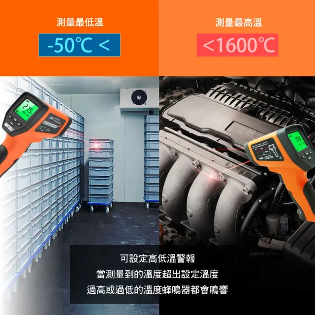【SMILE】雷射紅外線測溫槍 -50~1600度 溫度槍 CE工業級紅外線測溫槍 4-TG1600(測溫槍 測溫儀 手持測溫)