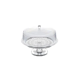 【SALUS佐藤金屬】高腳點心架 附蓋(餐具 廚具 點心架 下午茶 餅乾 甜點 點心 麵包 蛋糕)