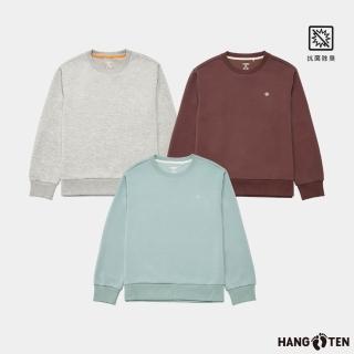 【Hang Ten】女裝-恆溫多功能-空氣層抗菌除臭剪接大學T(多色選)