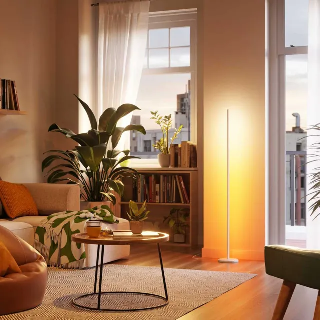 【nanoleaf】Floor Lamp 智能煥彩氛圍落地燈-雪花白(RGB LED 觸控 音樂 氣氛燈 LED燈 像素燈)