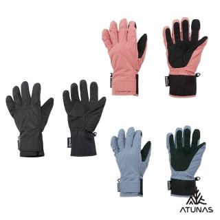 【ATUNAS 歐都納】中性款防風防水保暖手套(A1AG2502N掌心止滑/3M Thinsulate™/機車騎士)