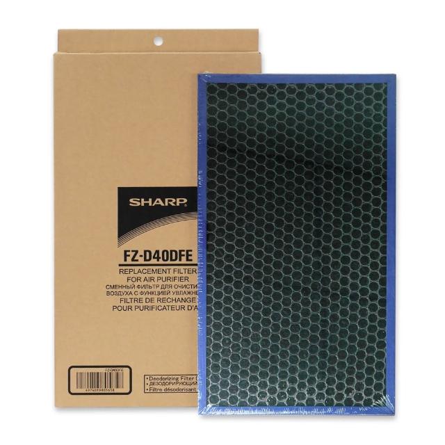 【SHARP 夏普】原廠KC-JD50T-W、KC-JH50T-W、KC-JH51T-W專用蜂巢狀活性碳濾網(FZ-D40DFE)
