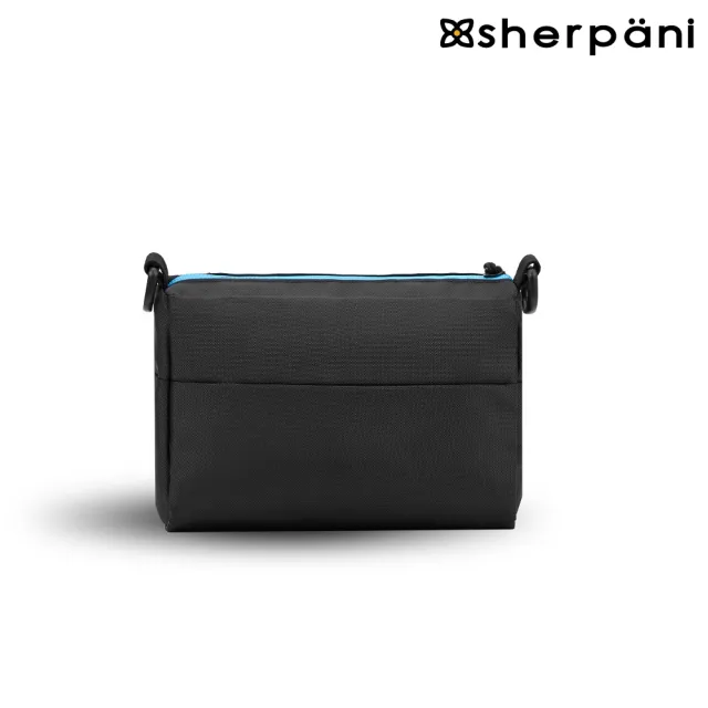 【Sherpani】雙11 RFID 防潑水多功能斜背包 25II Skye 4L｜黑彩色/Chromatic(RFID 屏蔽 拉鍊固定