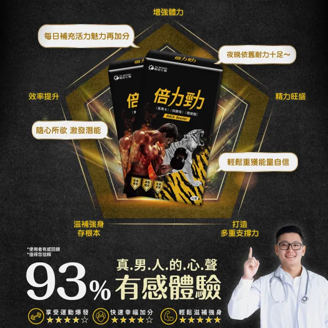 【YM BIOMED 陽明生醫】陽明倍力勁2盒組(12錠/盒 黑馬卡 鋅酵母 精胺酸 強健體力)