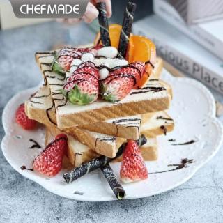 【Chefmade 學廚】宇宙工作室 450g不沾方形吐司模具(WK9880波紋帶蓋吐司盒)
