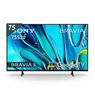 【SONY 索尼】BRAVIA 3 75型 X1 4K HDR Google TV顯示器(Y-75S30)