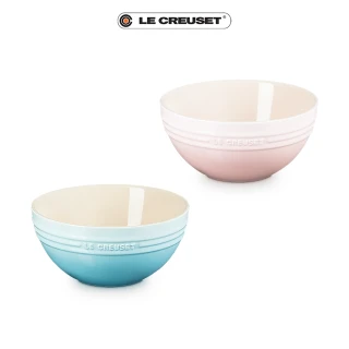 【Le Creuset】瓷器麵碗17cm(水漾藍/貝殼粉 2色選1)