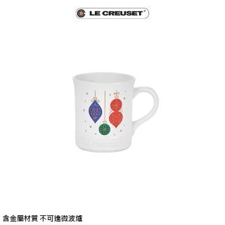 【Le Creuset】瓷器歡樂耶誕馬克杯400ml(繽紛綵球)