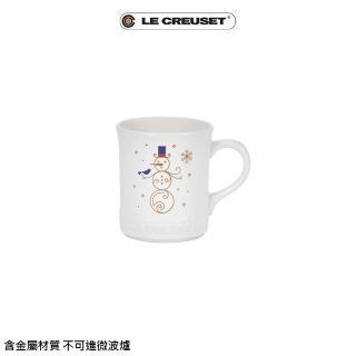 【Le Creuset】瓷器歡樂耶誕馬克杯400ml(雪人)