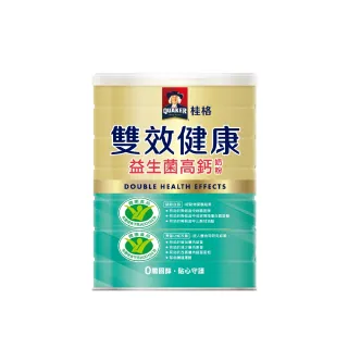 【QUAKER 桂格】雙效健康益生菌高鈣奶粉750g/罐