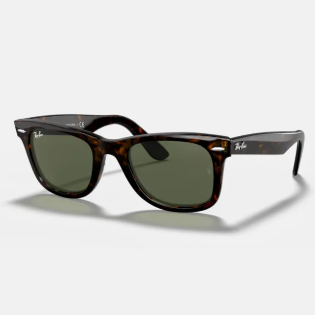 【RayBan 雷朋】Wayfarer亮黑膠框太陽眼鏡(RB2140F-901、902、901/64、901/R6、601/4B 多色任選)