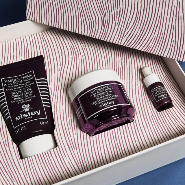 【Sisley 希思黎】黑玫瑰彈潤呵護限量禮盒(霜50ml+面膜60ml+油3ml)